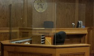 courtroom covid 19 social shields - sneeze guards - oklahoma city