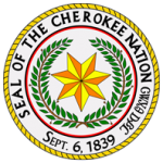 Great_seal_of_the_cherokee_nation_TERO TERO certified - Cherokee Nation Indian-owned business - Knox Glass